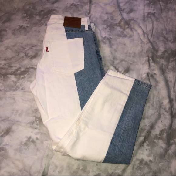 Levi’s 501 Button Fly Colorblock Jeans - Picture 6 of 6